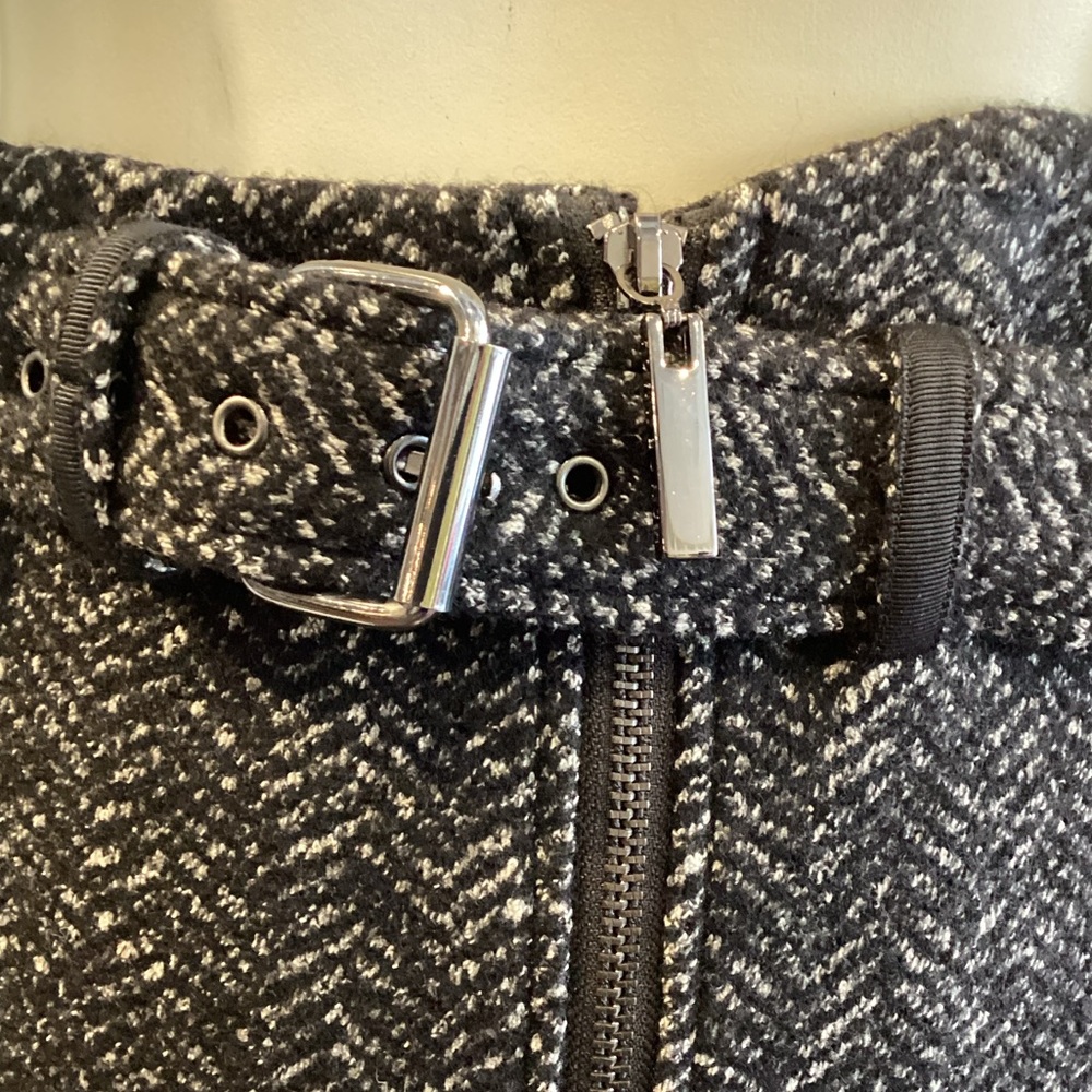 Tony Burch Black Herringbone Skirt - Picture 7 of 14
